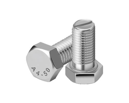 HEX HEAD BOLT - BOTTOM SLOTTED